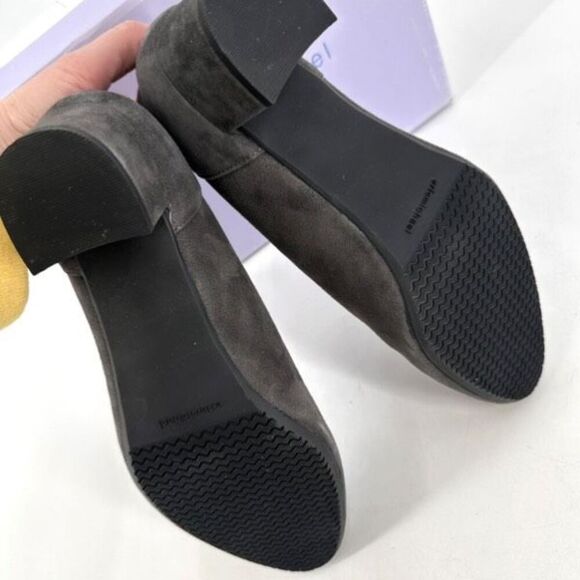 Eric Michael Gayle Women Suede Leather Block Heel Slip On Pumps Gray Size 40 10 - Picture 9 of 11